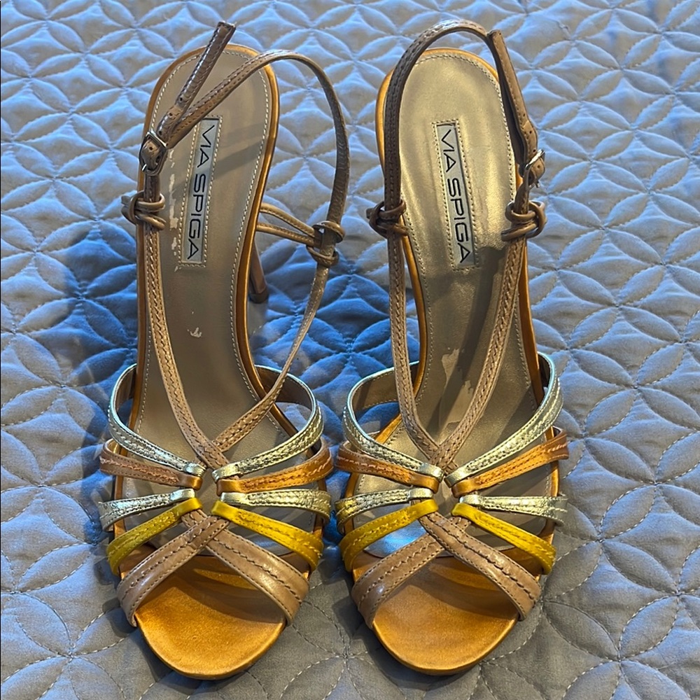 Via Spiga Women's Multi-Color Strappy Sandals